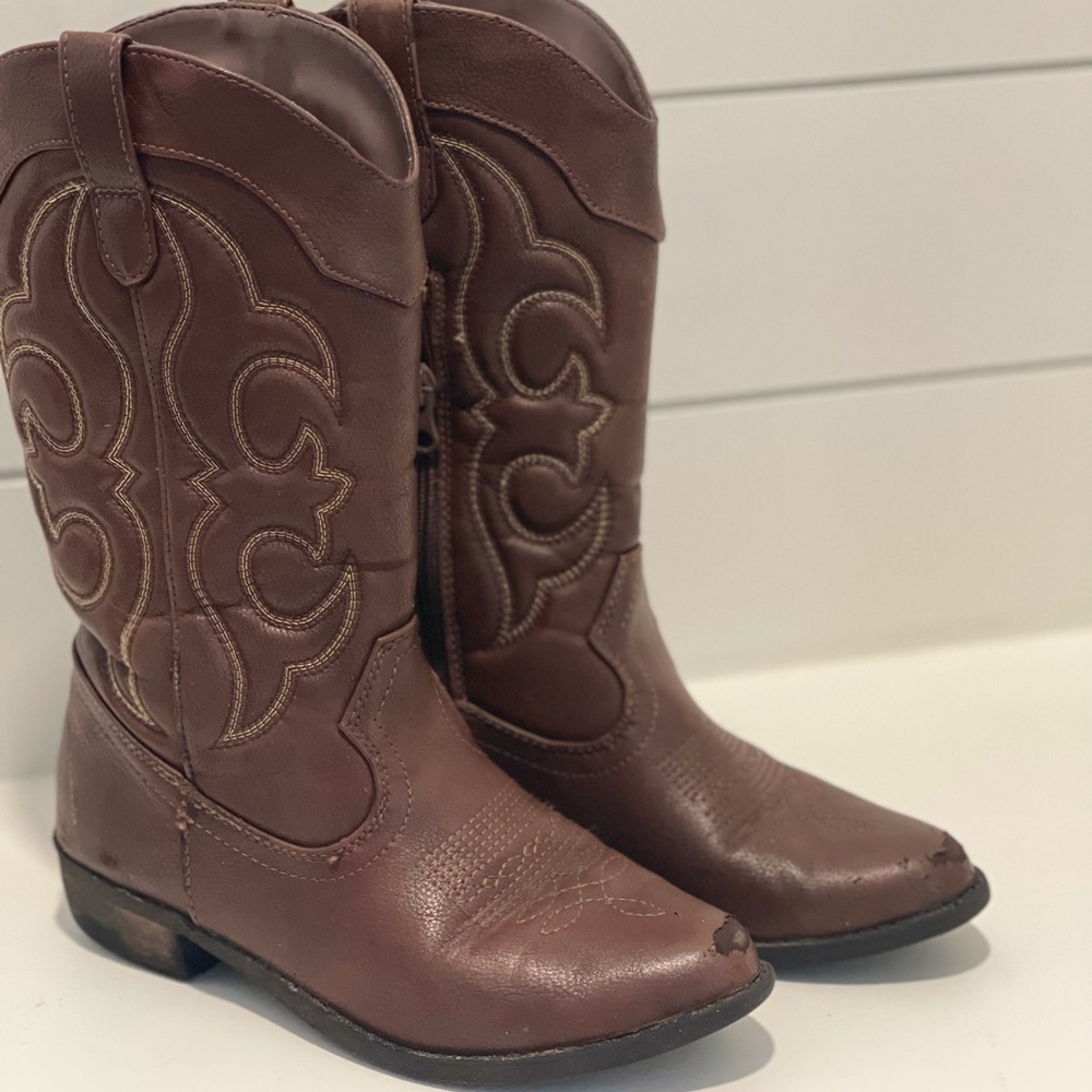 Girls Zipper Western Boots - Cat & Jack